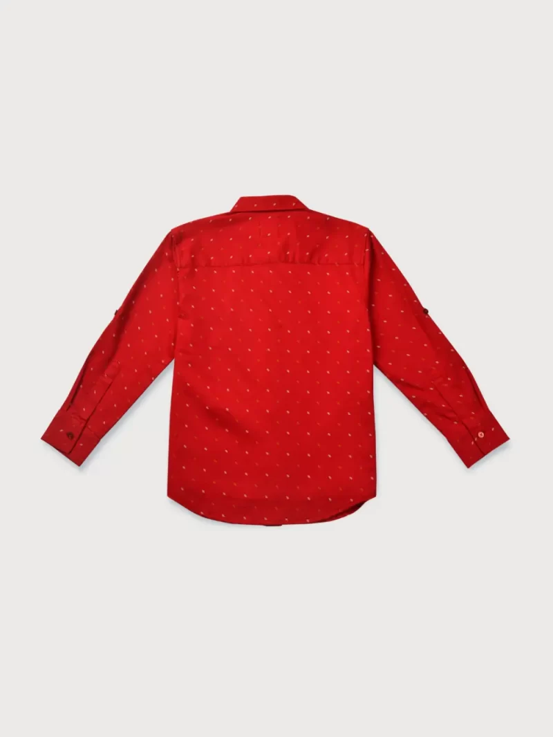 Gini And Jony Boys Solid Cotton Shirt