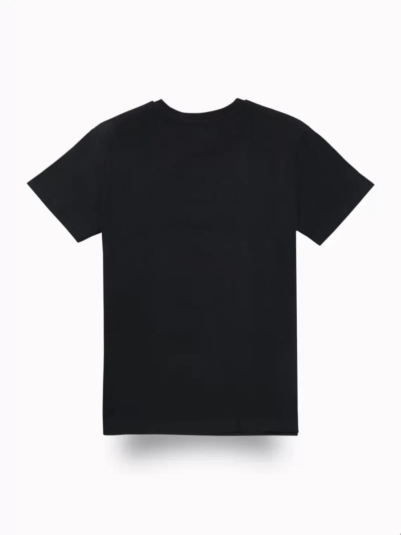 Palm Tree Boys Black Graphic Print Cotton T-Shirt Half Sleeves