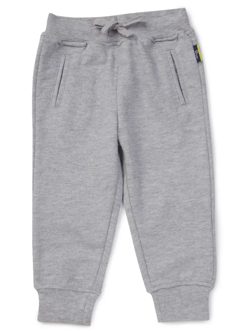 Gj Baby Boys Multicolor Solid Cotton Track Pant Elasticated Pack Of 3