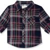 Gini & Jony Boys Navy Blue Printed Cotton Half Sleeves Shirt