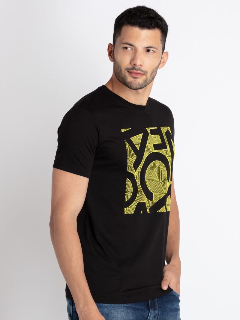 Mens Printed Round Neck T-Shirt