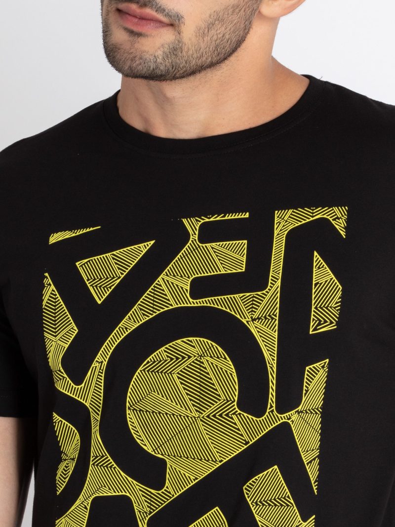 Mens Printed Round Neck T-Shirt