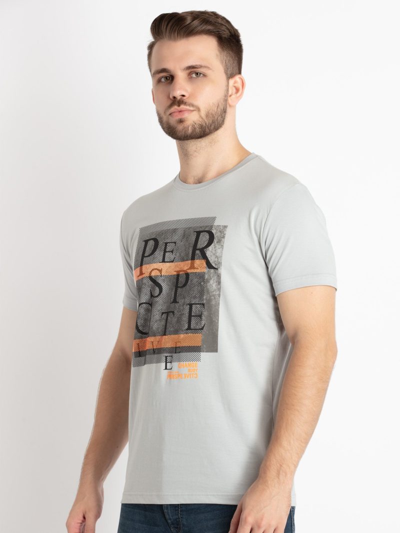 Mens Printed Round Neck T-Shirt