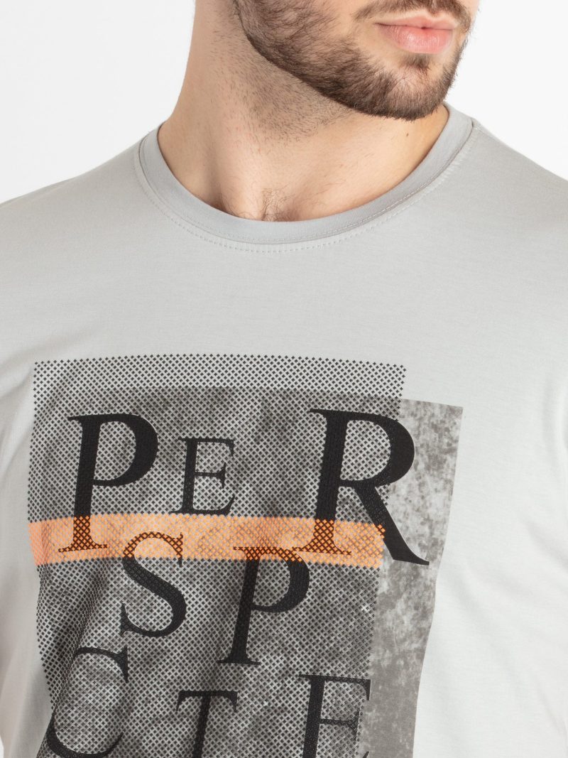 Mens Printed Round Neck T-Shirt