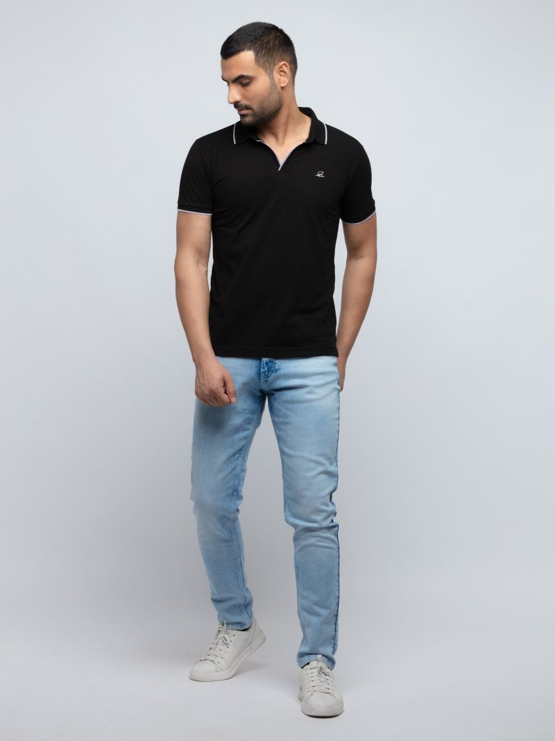 Status Quo Men'S New Basic Solid Regular Fit V-Neck Tshirt