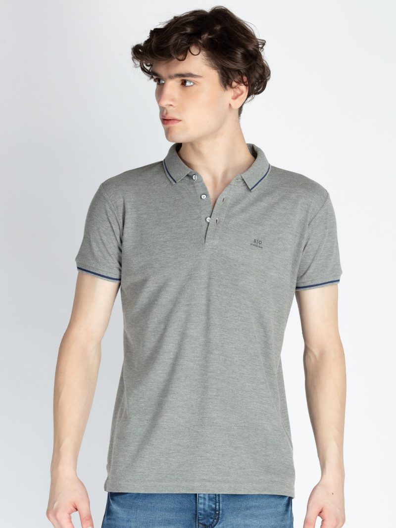 Status Quo Men'S Printed Round Neck Half Sleeves Oversized Tshirt