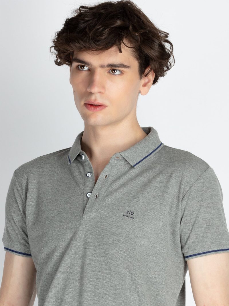 Status Quo Men'S Printed Round Neck Half Sleeves Oversized Tshirt