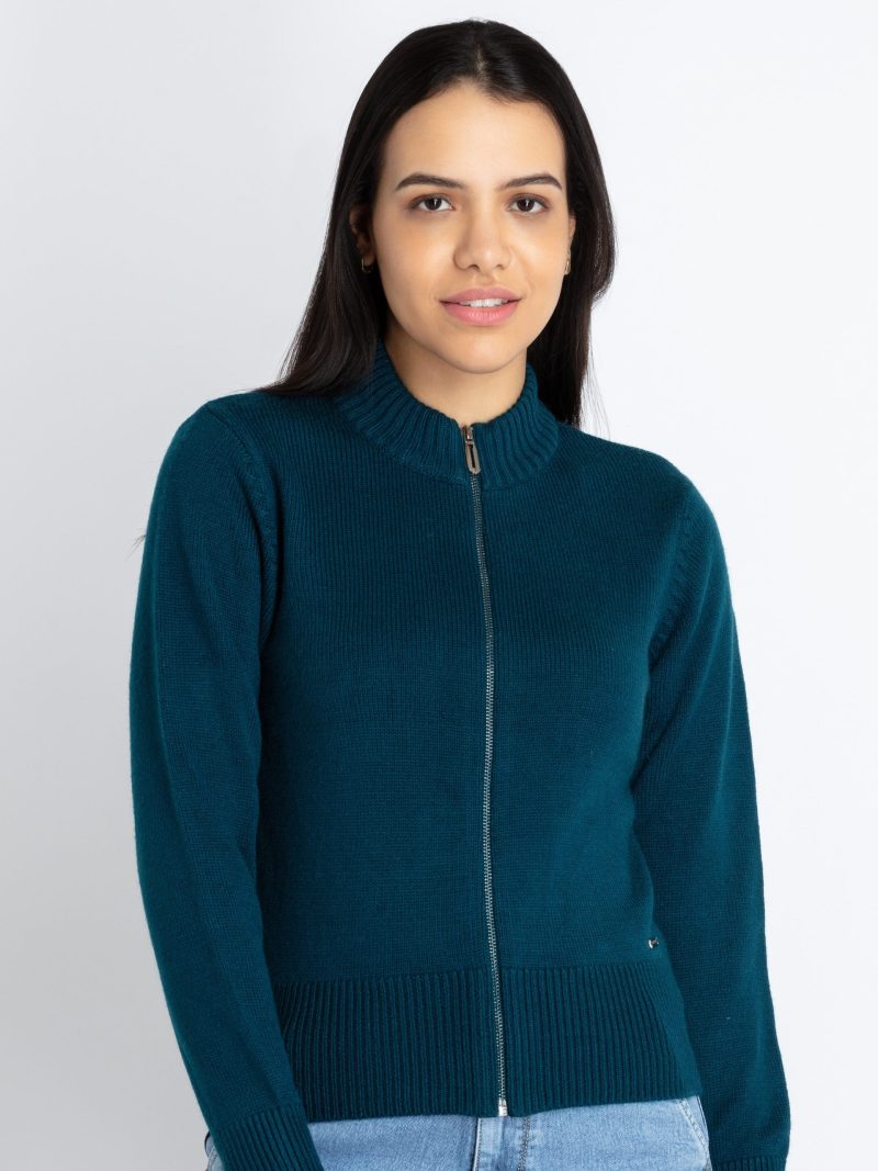 Status Quo Womens Solid Turtle Neck Sweater