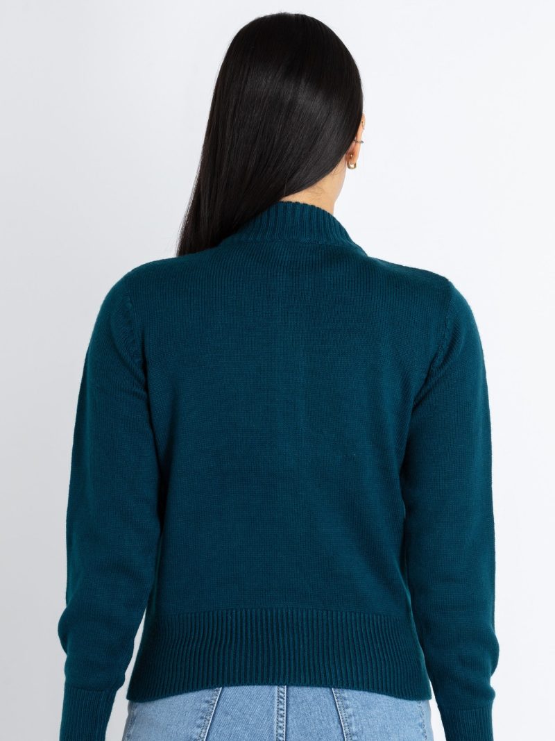 Status Quo Womens Solid Turtle Neck Sweater