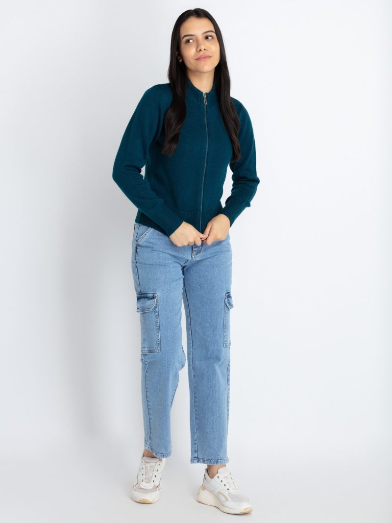 Status Quo Womens Solid Turtle Neck Sweater