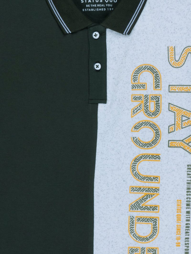 Status Quo Kids Printed Polo Tshirts