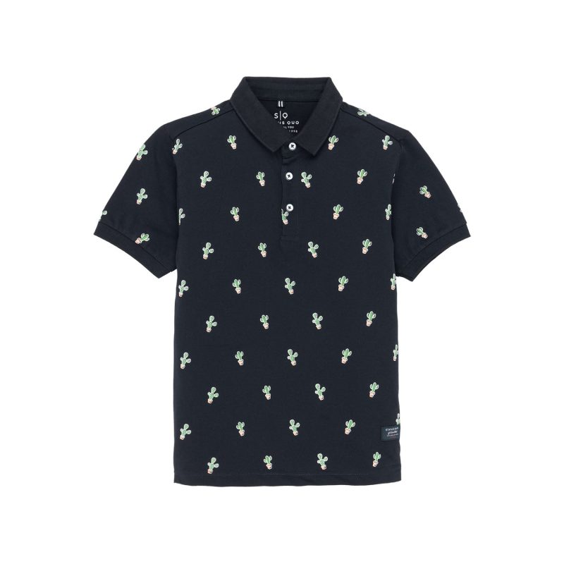 Status Quo Kids All Over Printed Polo T-Shirt