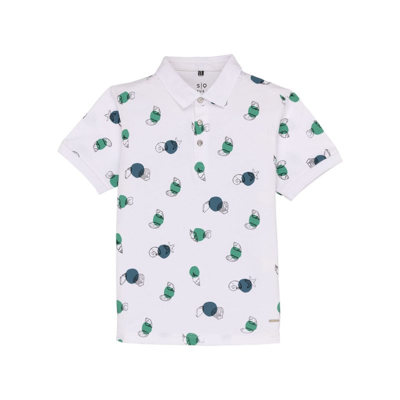 Status Quo Kids All Over Printed Polo T-Shirt