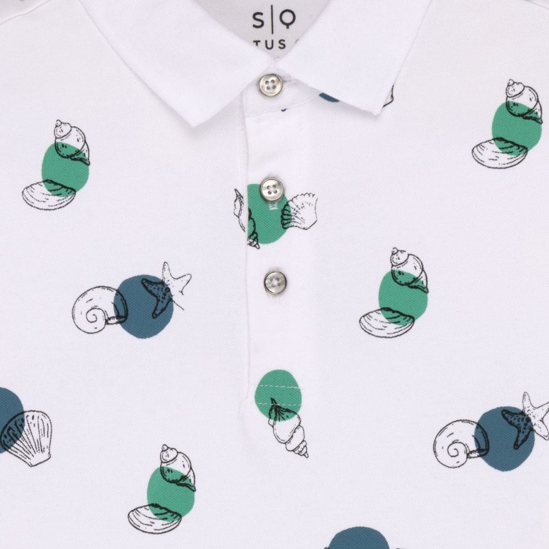 Status Quo Kids All Over Printed Polo T-Shirt