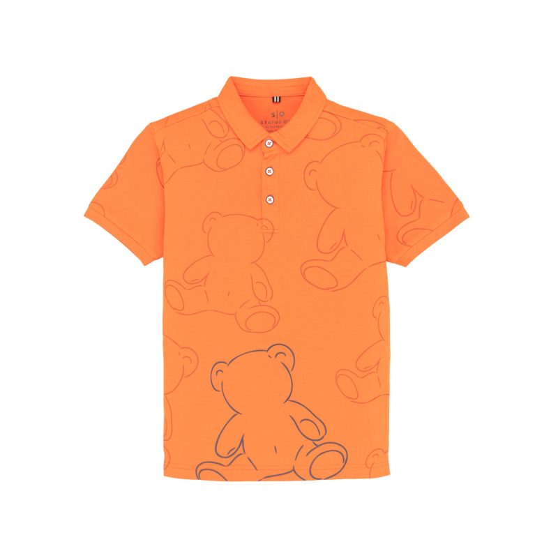 Status Quo Kids All Over Printed Polo T-Shirt