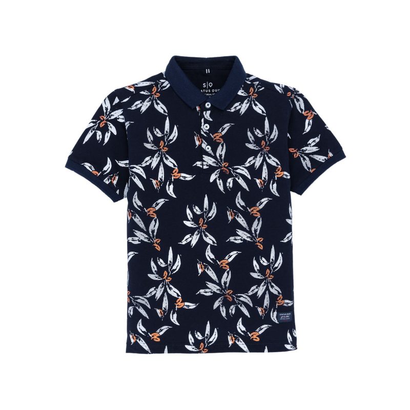 Status Quo Kids All Over Printed Polo T-Shirt