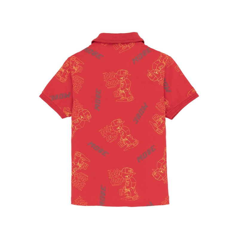Status Quo Kids All Over Printed Polo T-Shirt