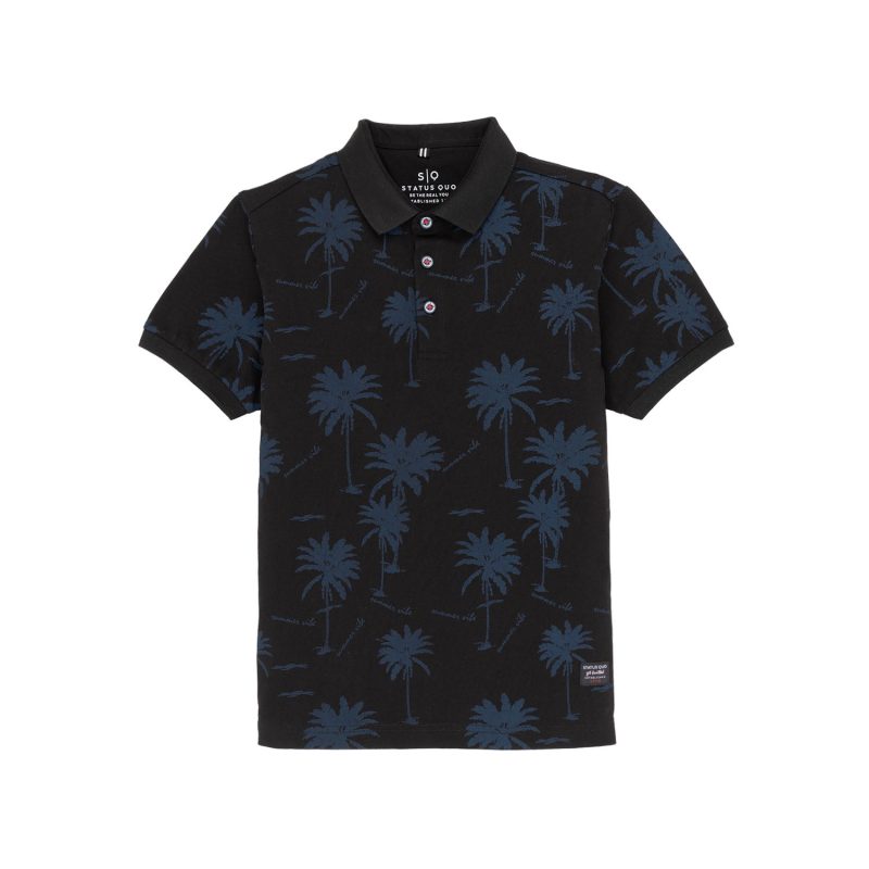 Status Quo Kids All Over Printed Polo T-Shirt