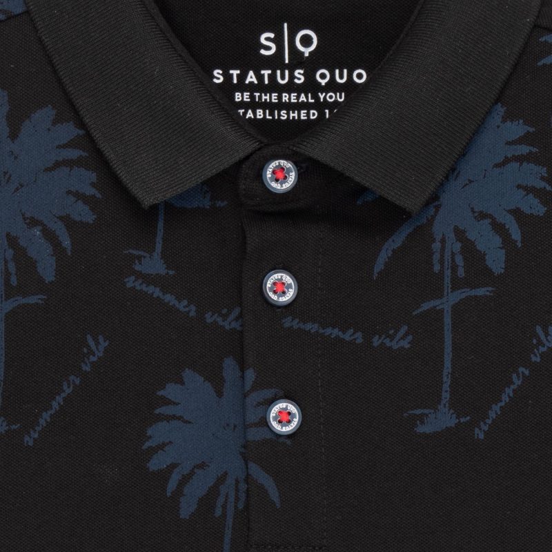 Status Quo Kids All Over Printed Polo T-Shirt