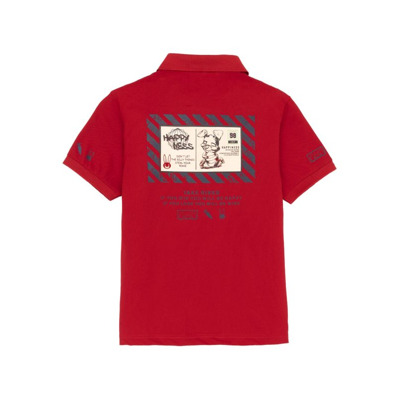 Status Quo Kids Back Printed Polo T-Shirt