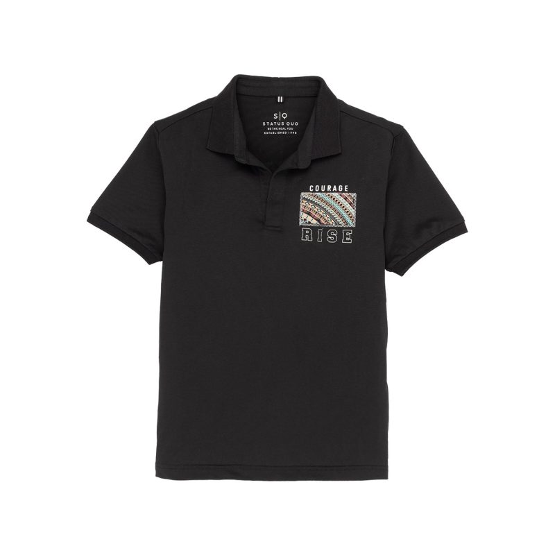 Status Quo Kids Back Printed Polo T-Shirt