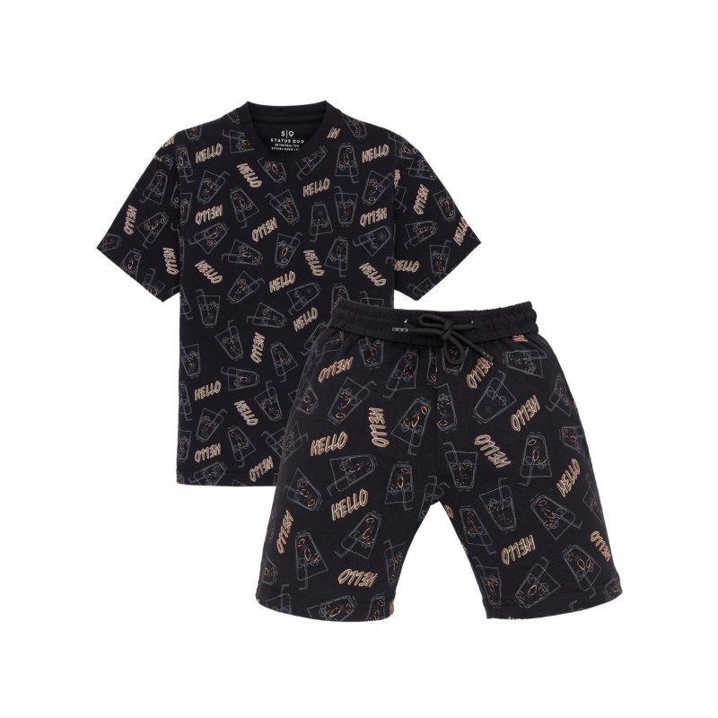 Status Quo Boys All Over Printed Cord Sets