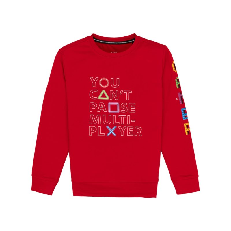 Boys Printed Lightweight Sweatshirt