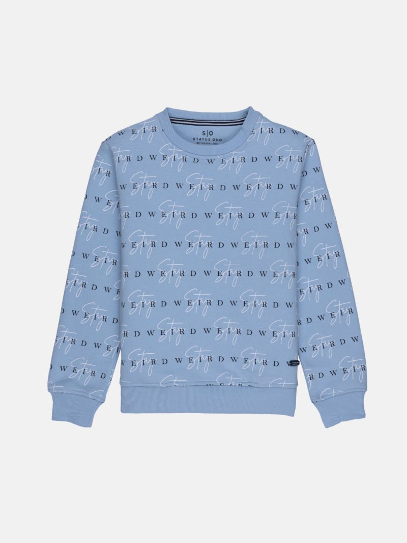 Boys All Over Printed Round Neck Sweatshirt