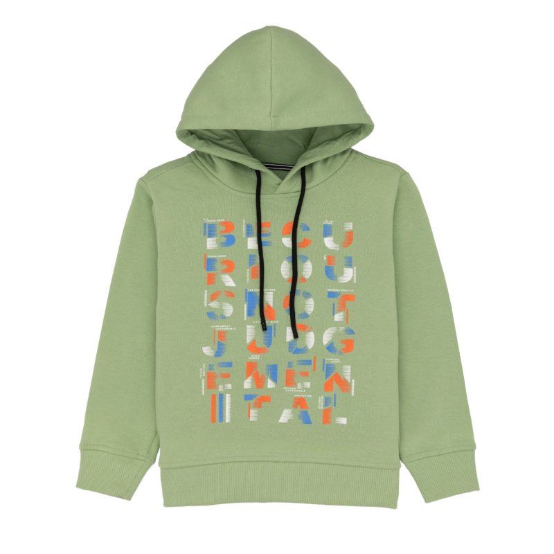 Boys Printed Hooded Sweatshirt