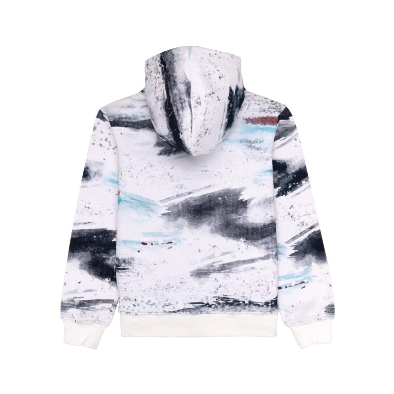 Boys All Over Printed Hooded Sweatshirt