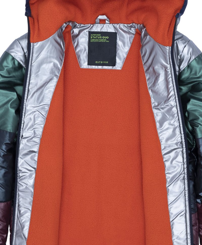 Boys Colour Blocking Hooded Jacket