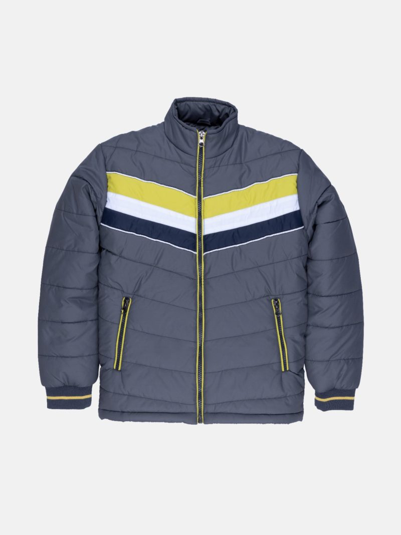 Boys Colour Blocking Hooded Jacket