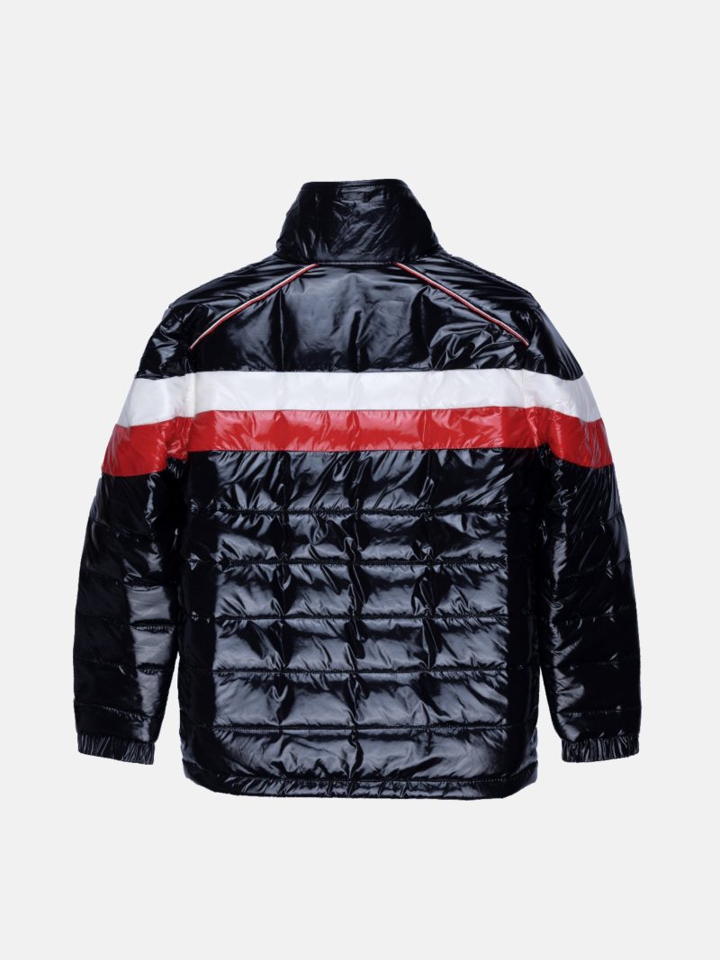 Boys Colour Blocking High Neck Jacket