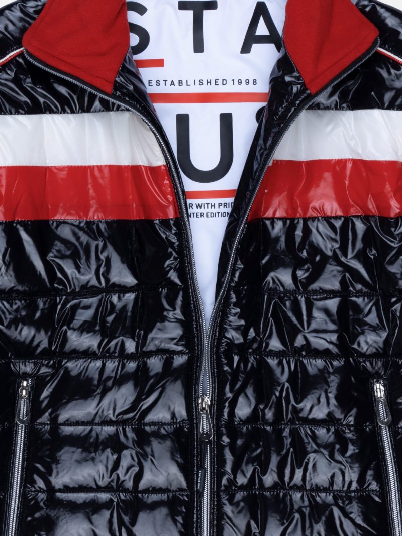 Boys Colour Blocking High Neck Jacket