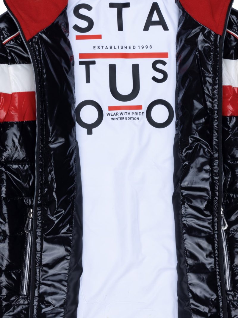 Boys Colour Blocking High Neck Jacket