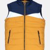 Boys Colour Blocking High Neck Sleeveless Jacket