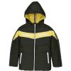 Boys Colour Blocking Hooded Jacket