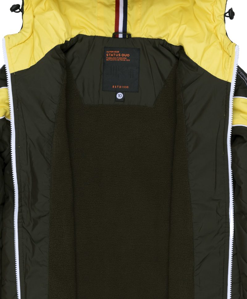 Boys Colour Blocking Hooded Jacket