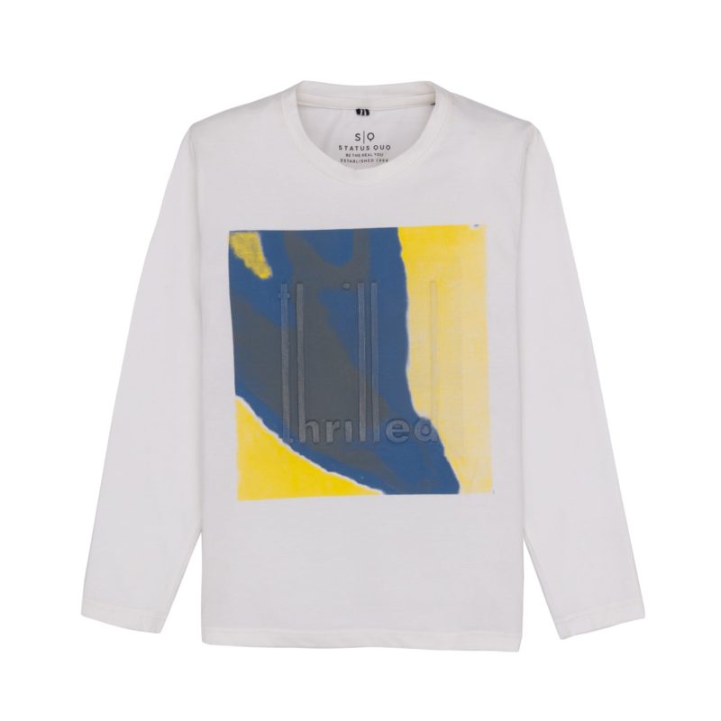 Status Quo Boys Printed Round Neck T-Shirt