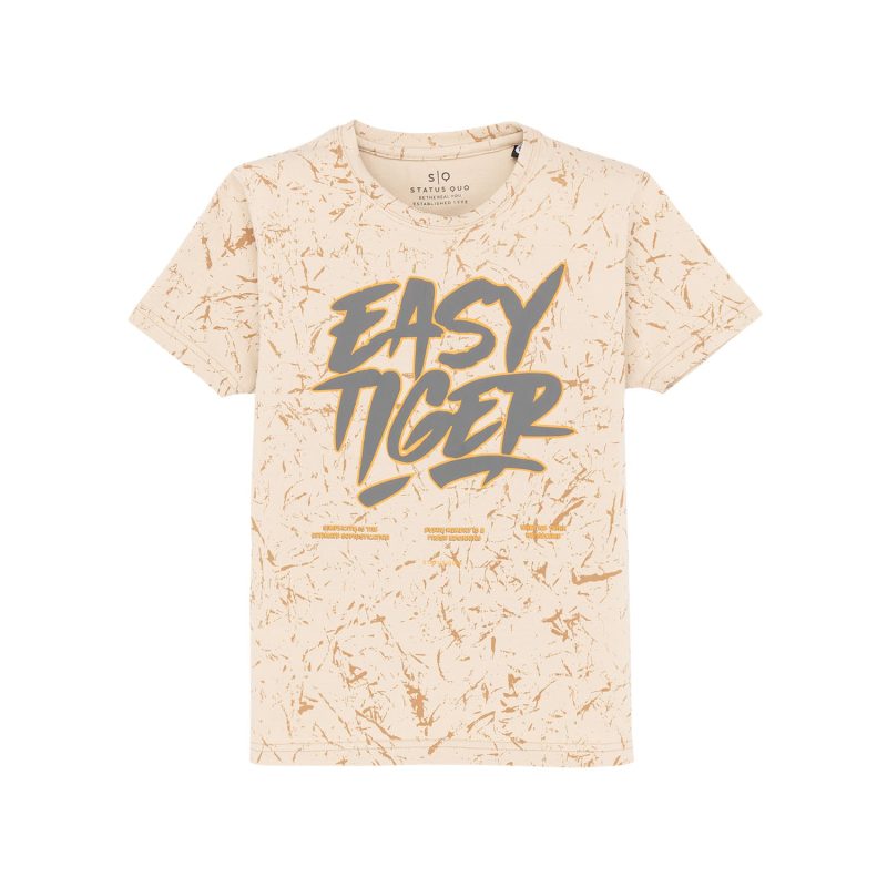 Status Quo Kids All Over Printed Round Neck T-Shirt