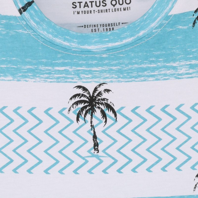 Status Quo Kids Boys All-Over Printed Short Sleeves Regular Fit Tshirts