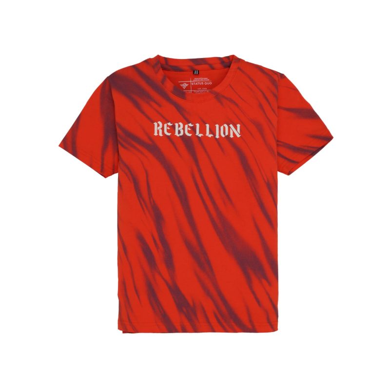 Status Quo Kids Boys All-Over Printed Short Sleeves Regular Fit Tshirt