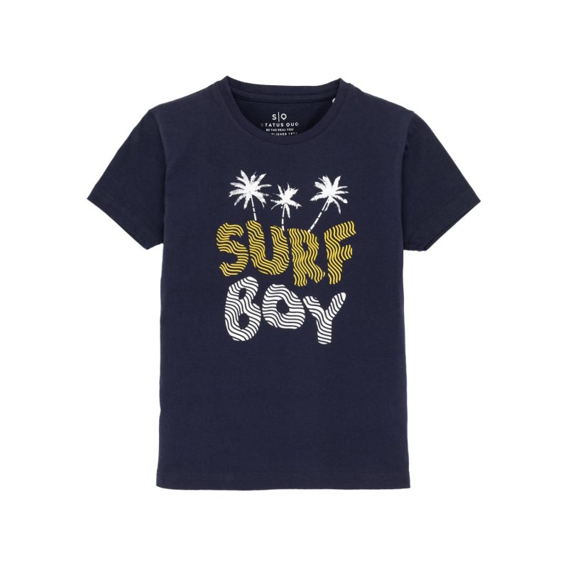 Status Quo Status Quo Boys Printed Regular Fit Casual T-Shirt Shorts