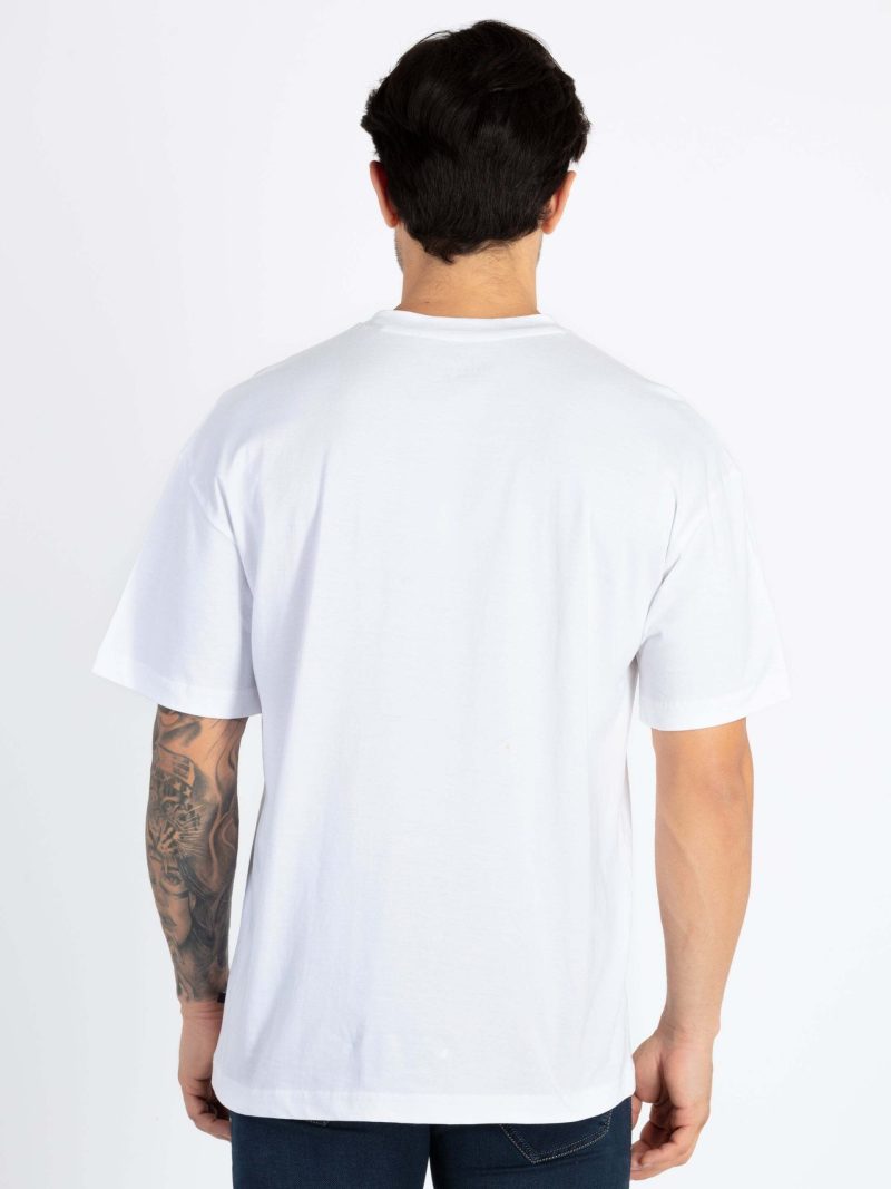 Mens Printed Round Neck Oversized T-Shirt