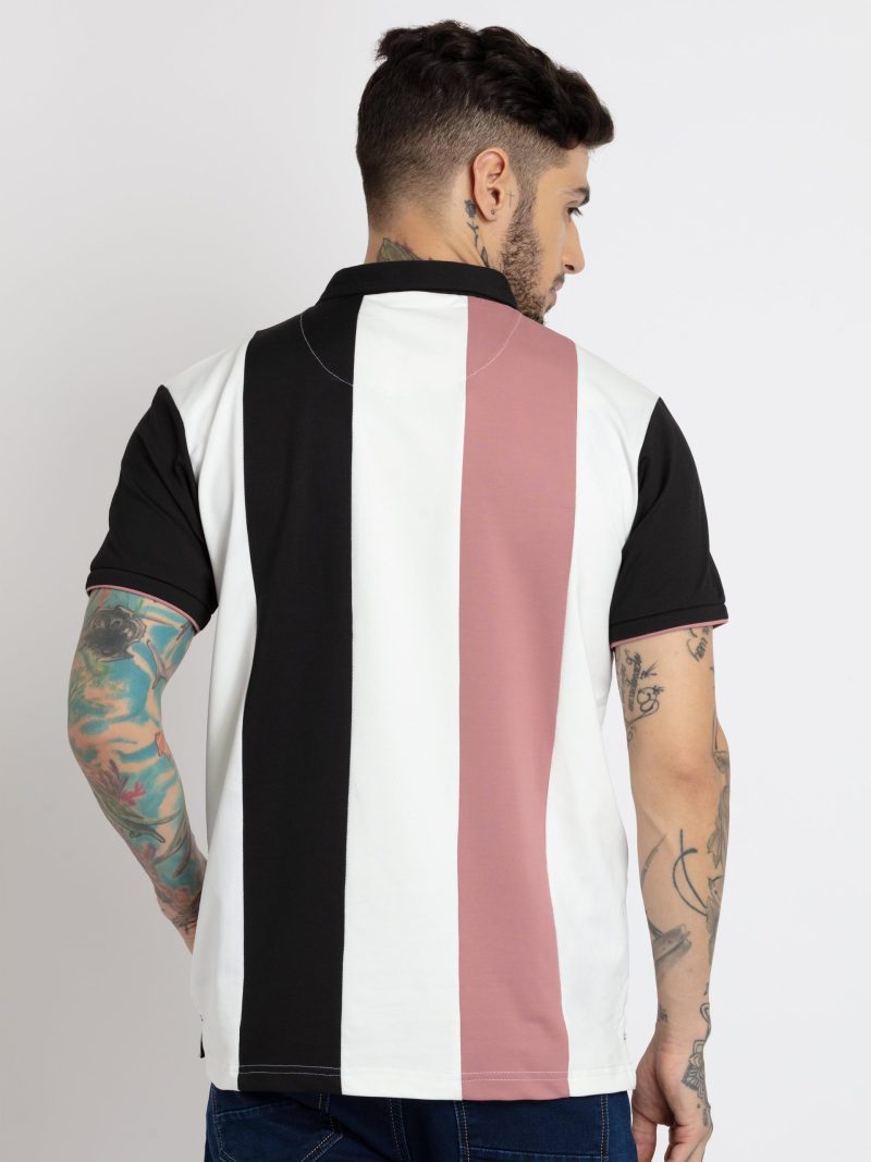 Status Quo Mens Mix & Match Polo Collar T-Shirt