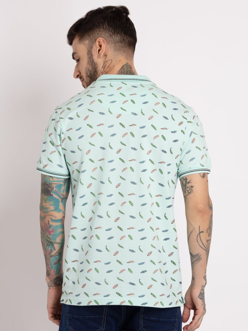 Status Quo Mens All Over Printed Polo Collar T-Shirt