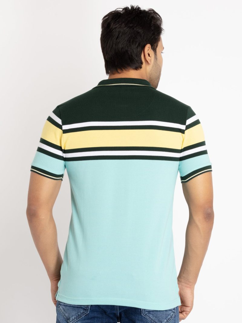 Status Quo Mens Striped Polo T-Shirt