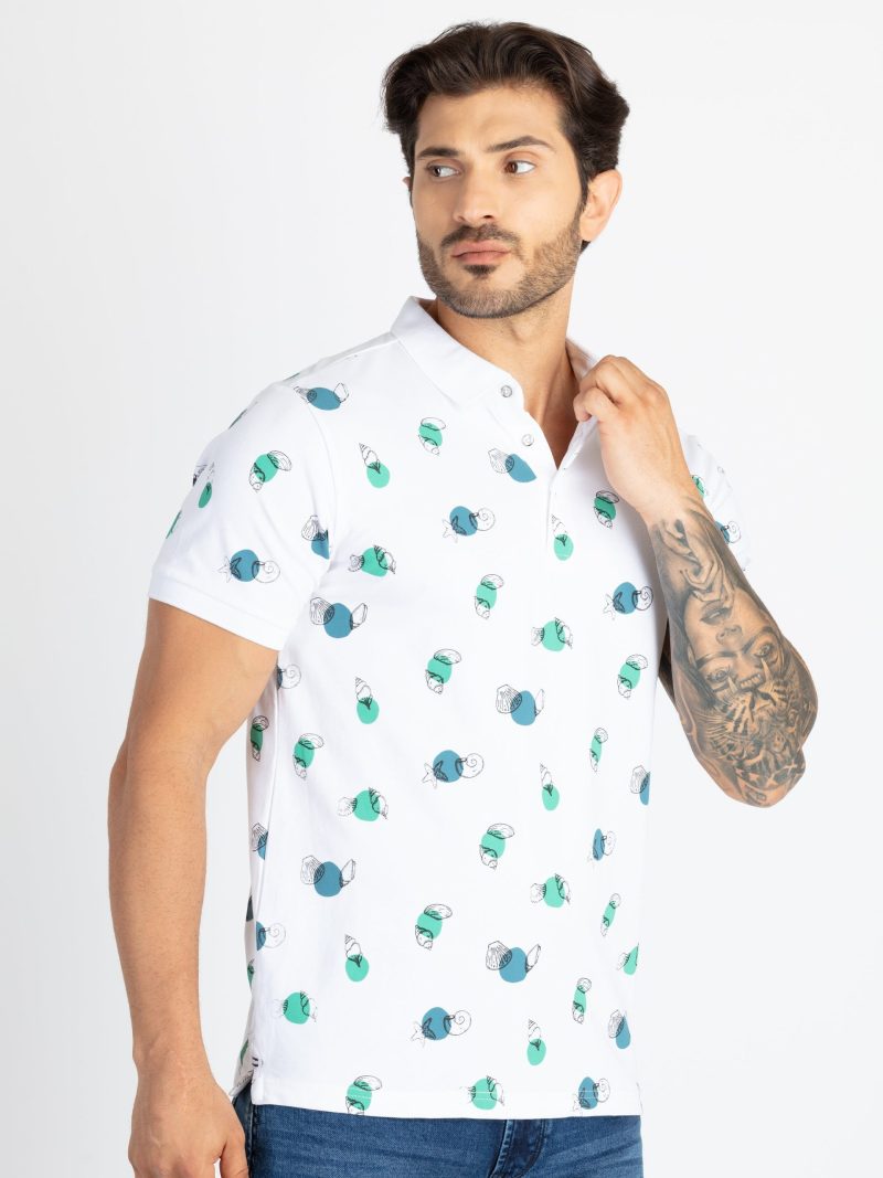 Status Quo Mens All Over Printed Polo T-Shirt