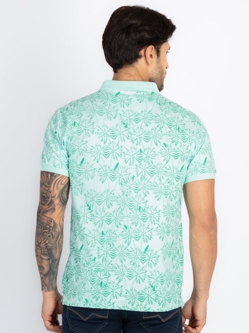 Status Quo All-Over Dots Printed Regular Fit Polo Tshirt