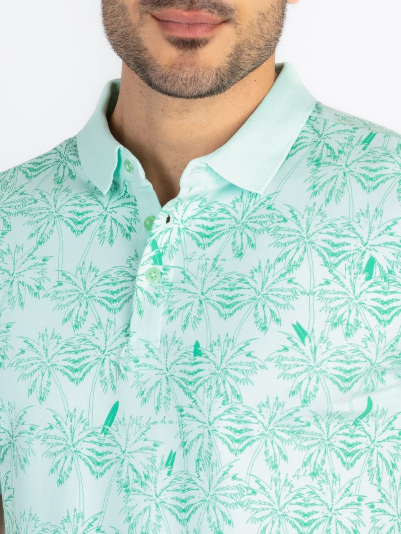 Status Quo All-Over Dots Printed Regular Fit Polo Tshirt